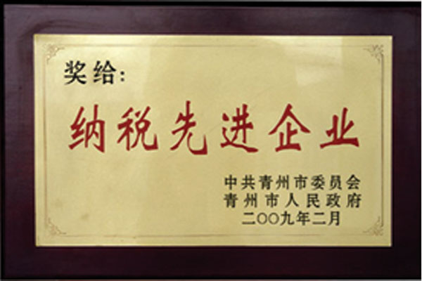 納稅先進(jìn)企業(yè)